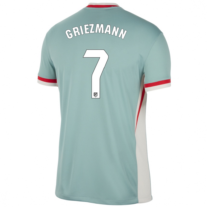 Férfi Labdarúgás Antoine Griezmann #7 Világos Bézs Kék Idegenbeli Jersey 2024/25 Mez Póló Ing