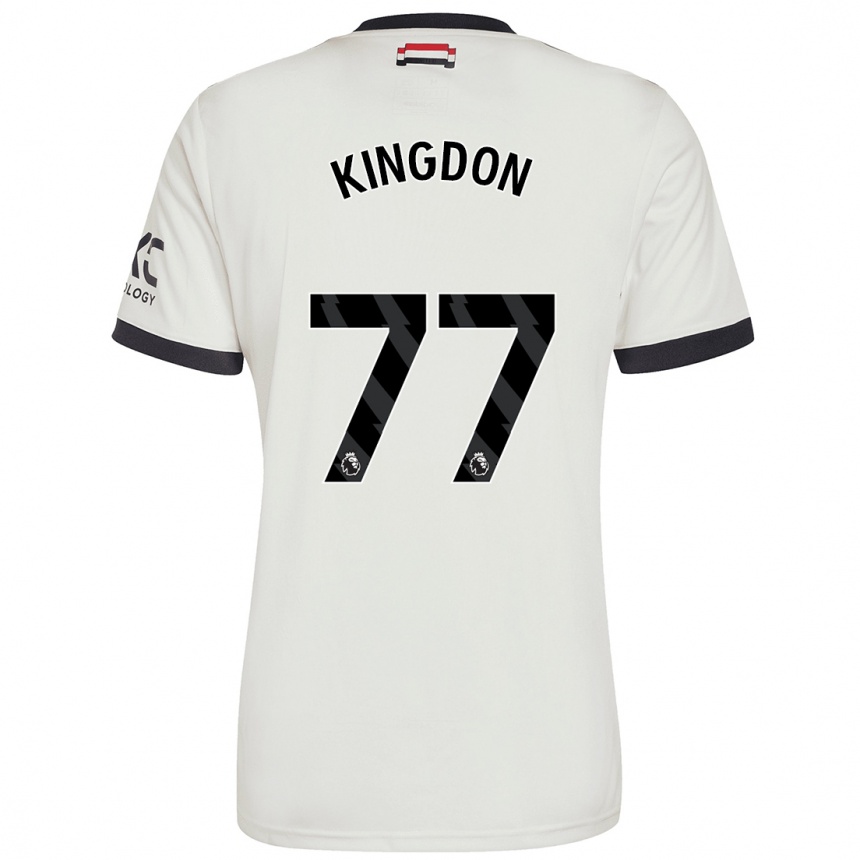 Férfi Labdarúgás Jack Kingdon #77 Törtfehér Harmadik Számú Jersey 2024/25 Mez Póló Ing