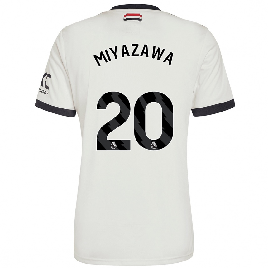 Férfi Labdarúgás Hinata Miyazawa #20 Törtfehér Harmadik Számú Jersey 2024/25 Mez Póló Ing