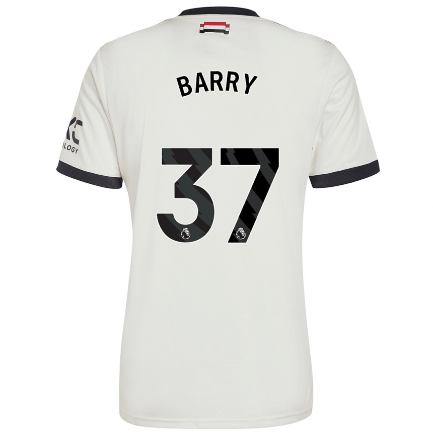 Férfi Labdarúgás Keira Barry #37 Törtfehér Harmadik Számú Jersey 2024/25 Mez Póló Ing