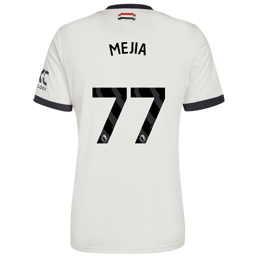 Férfi Labdarúgás Mateo Mejia #77 Törtfehér Harmadik Számú Jersey 2024/25 Mez Póló Ing