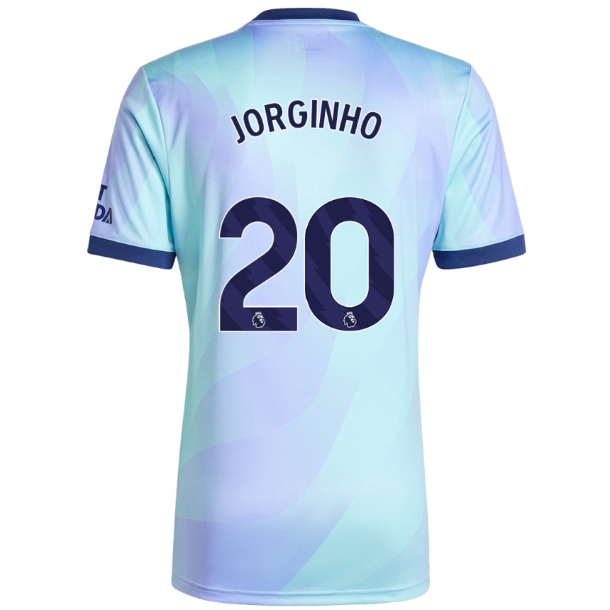 Férfi Labdarúgás Jorginho #20 Aqua Harmadik Számú Jersey 2024/25 Mez Póló Ing