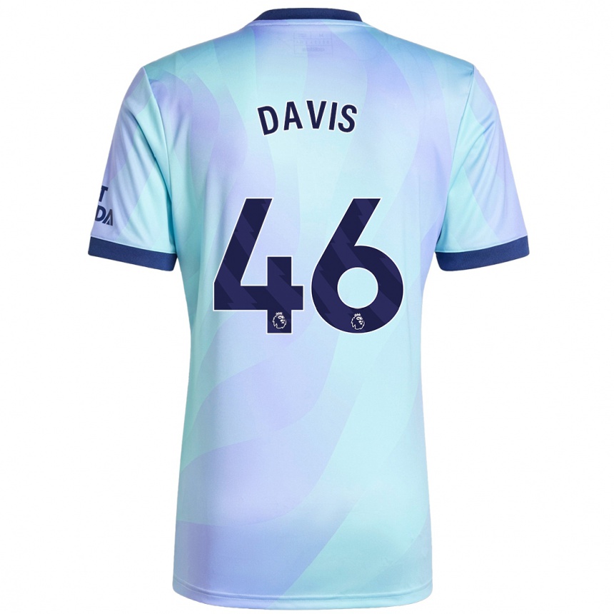 Férfi Labdarúgás Timi Davis #46 Aqua Harmadik Számú Jersey 2024/25 Mez Póló Ing