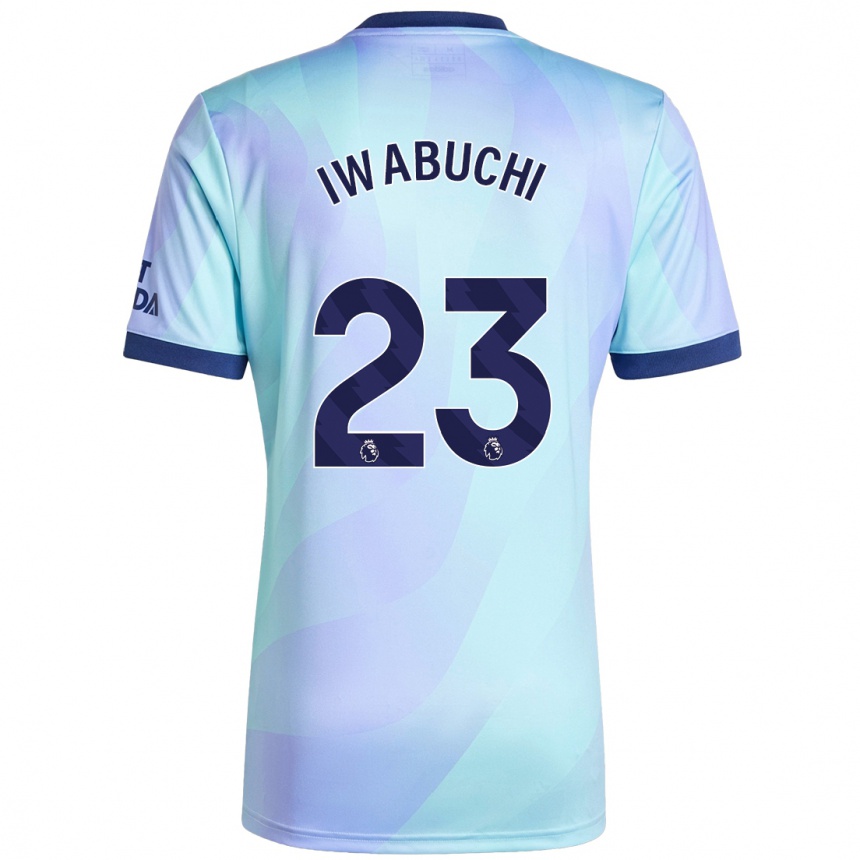 Férfi Labdarúgás Mana Iwabuchi #23 Aqua Harmadik Számú Jersey 2024/25 Mez Póló Ing