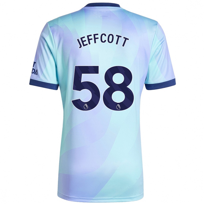 Férfi Labdarúgás Henry Jeffcott #58 Aqua Harmadik Számú Jersey 2024/25 Mez Póló Ing