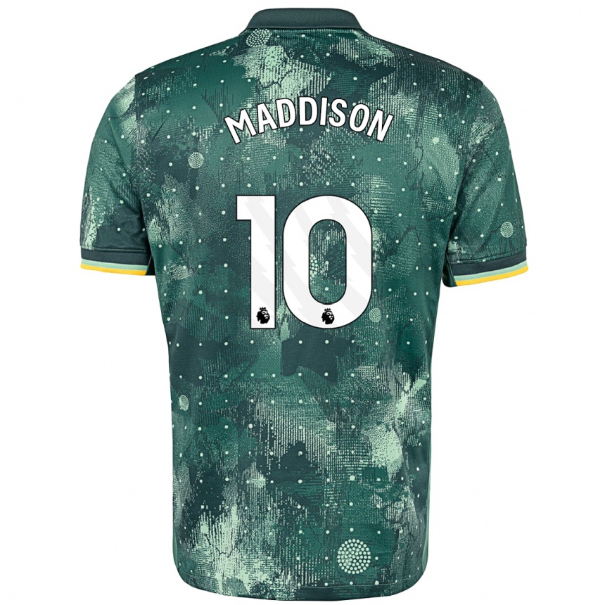 Férfi Labdarúgás James Maddison #10 Menta Zöld Harmadik Számú Jersey 2024/25 Mez Póló Ing