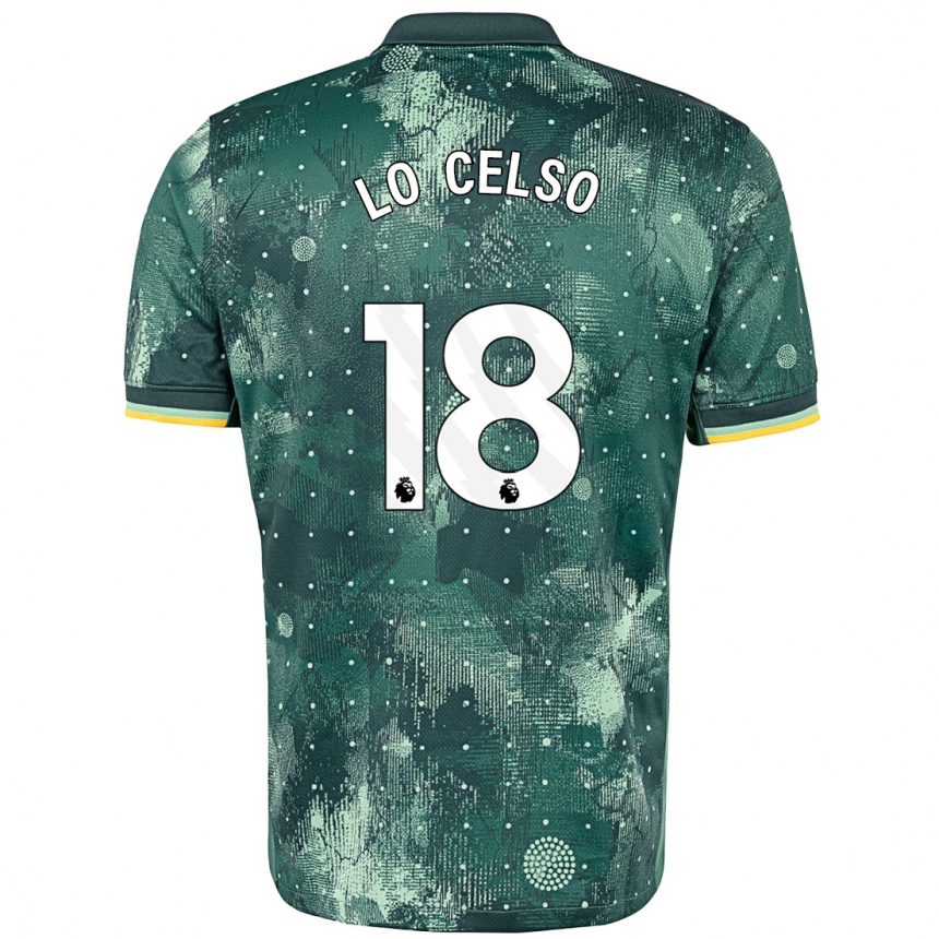 Férfi Labdarúgás Giovani Lo Celso #20 Menta Zöld Harmadik Számú Jersey 2024/25 Mez Póló Ing