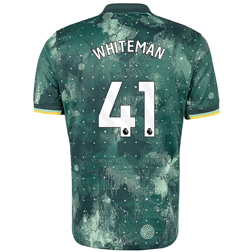 Férfi Labdarúgás Alfie Whiteman #41 Menta Zöld Harmadik Számú Jersey 2024/25 Mez Póló Ing