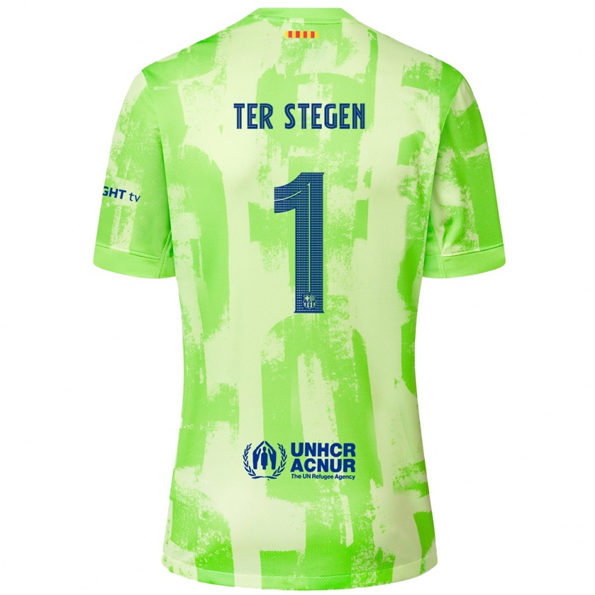 Férfi Labdarúgás Marc-Andre Ter Stegen #1 Mész Harmadik Számú Jersey 2024/25 Mez Póló Ing