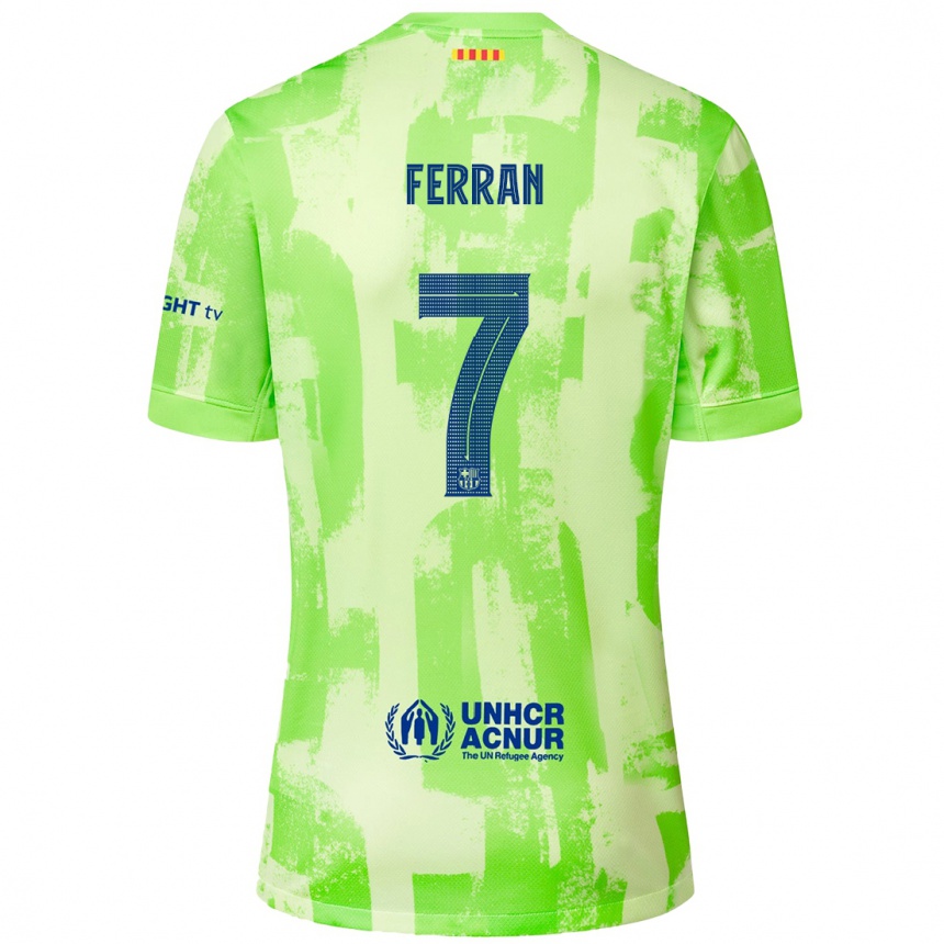 Férfi Labdarúgás Ferran Torres #7 Mész Harmadik Számú Jersey 2024/25 Mez Póló Ing