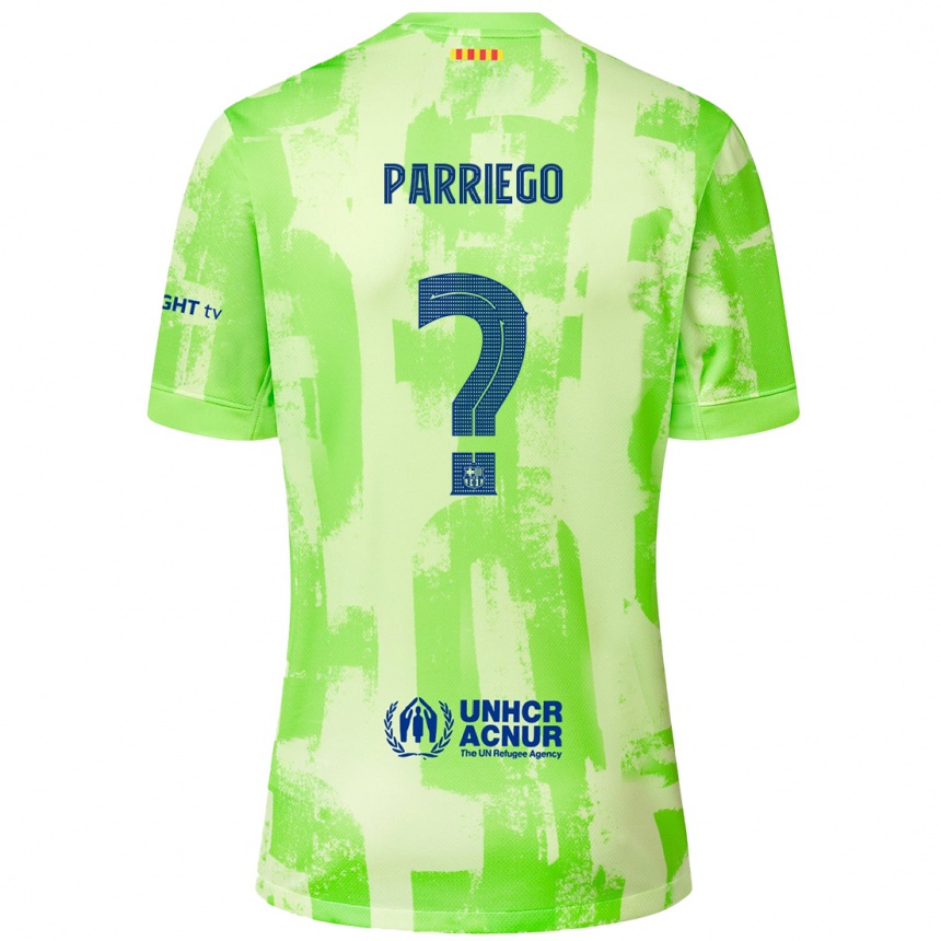 Férfi Labdarúgás Marcos Parriego #0 Mész Harmadik Számú Jersey 2024/25 Mez Póló Ing