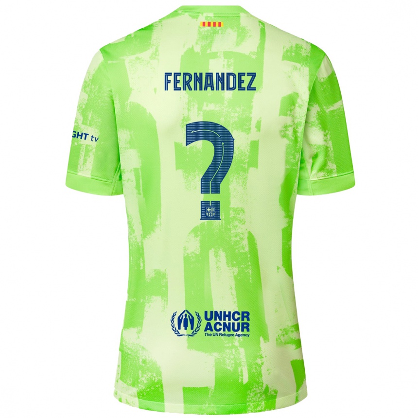 Férfi Labdarúgás Pedro Fernández #0 Mész Harmadik Számú Jersey 2024/25 Mez Póló Ing