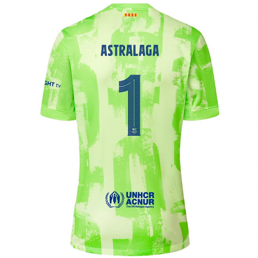 Férfi Labdarúgás Ander Astralaga #1 Mész Harmadik Számú Jersey 2024/25 Mez Póló Ing