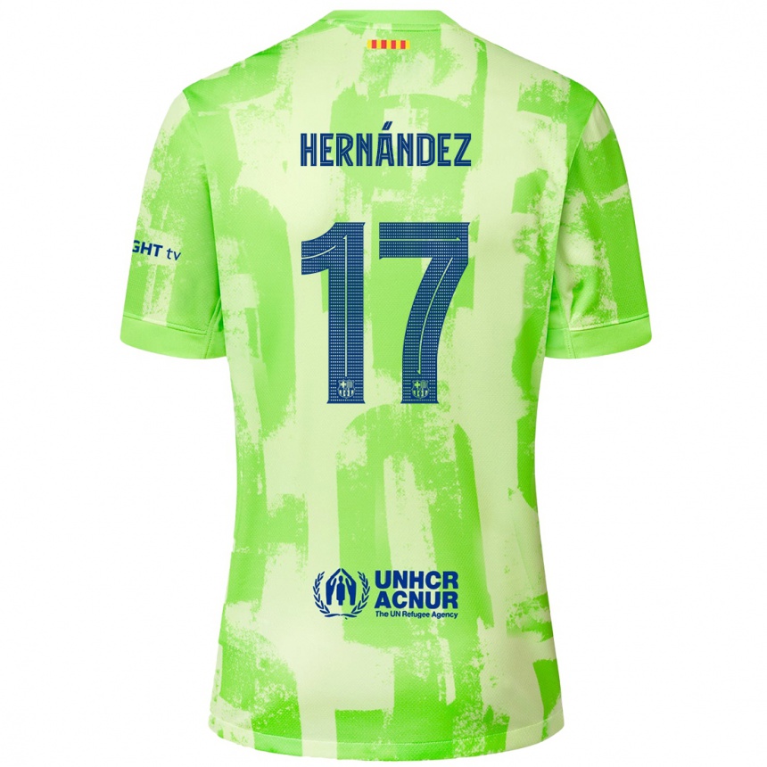 Férfi Labdarúgás Juan Hernández #17 Mész Harmadik Számú Jersey 2024/25 Mez Póló Ing