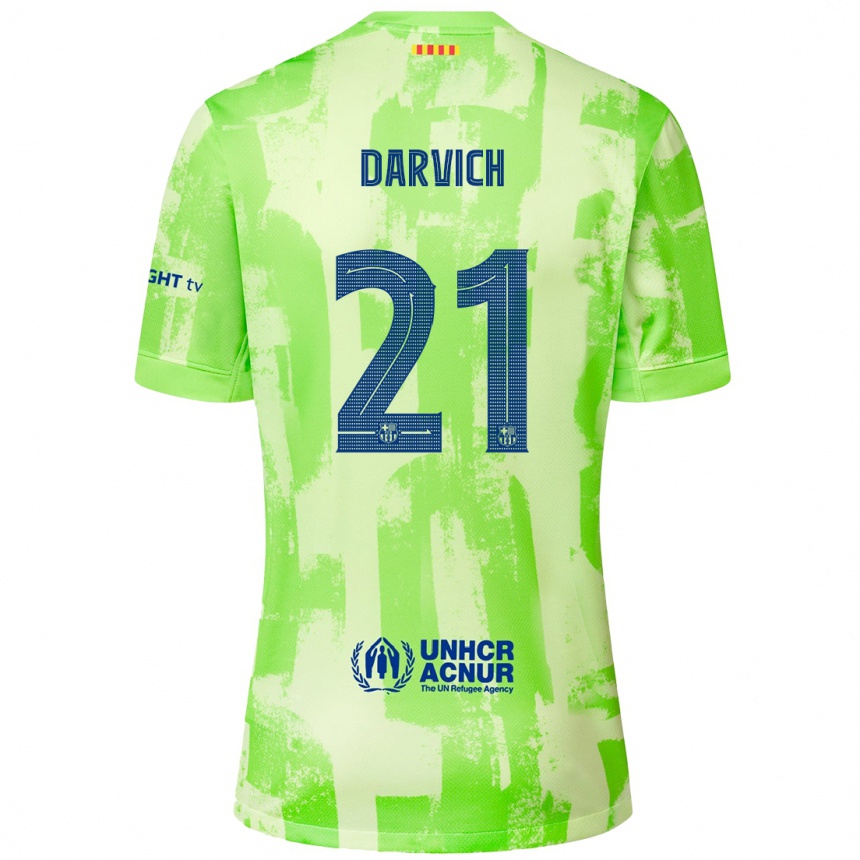 Férfi Labdarúgás Noah Darvich #21 Mész Harmadik Számú Jersey 2024/25 Mez Póló Ing