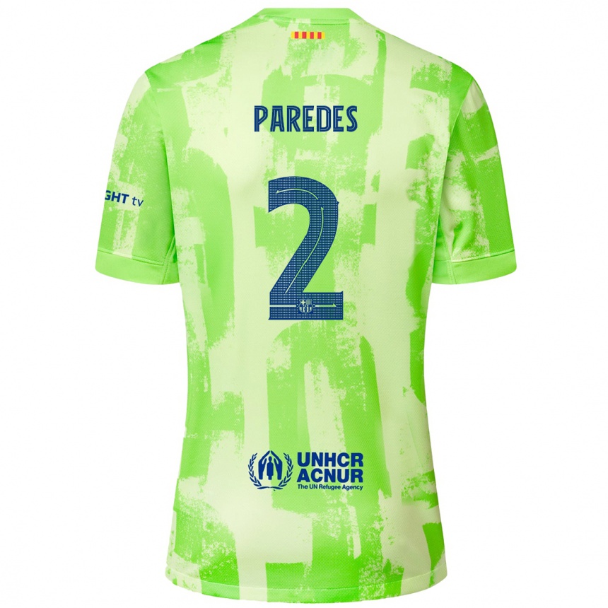 Férfi Labdarúgás Irene Paredes #2 Mész Harmadik Számú Jersey 2024/25 Mez Póló Ing