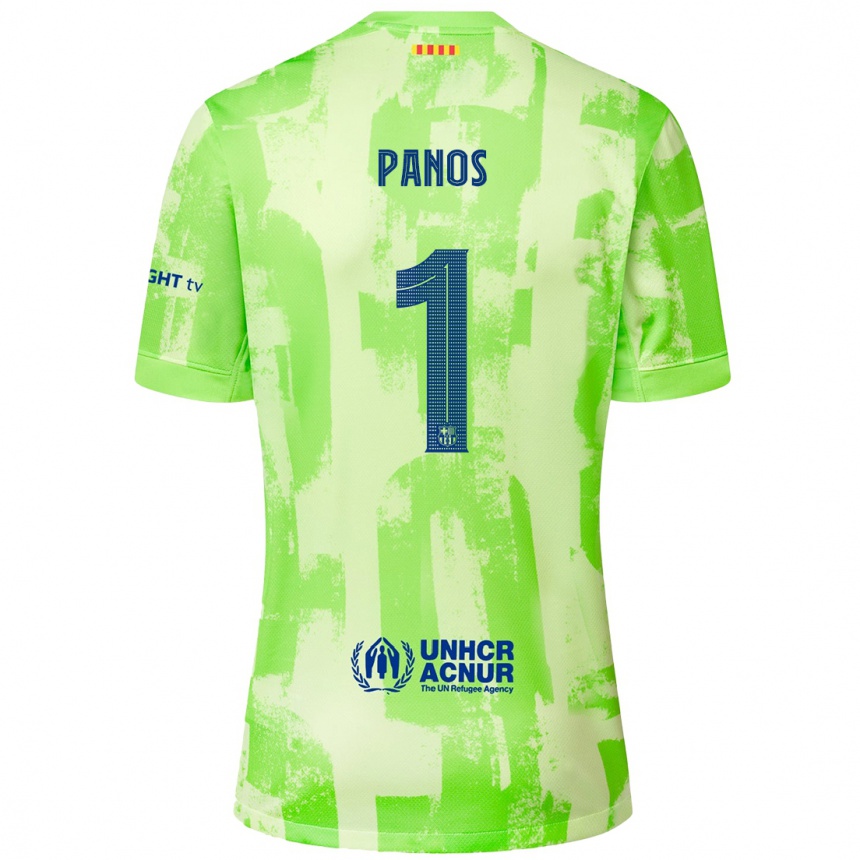 Férfi Labdarúgás Sandra Panos #1 Mész Harmadik Számú Jersey 2024/25 Mez Póló Ing