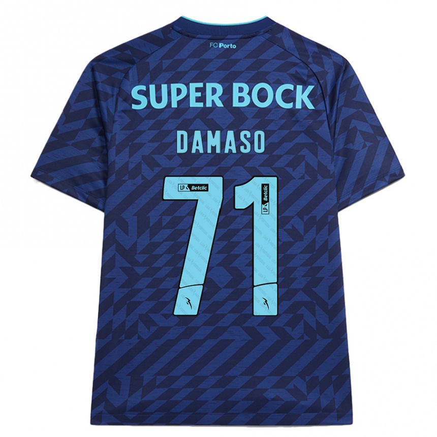 Férfi Labdarúgás Nico Damaso #71 Sötétkék Harmadik Számú Jersey 2024/25 Mez Póló Ing