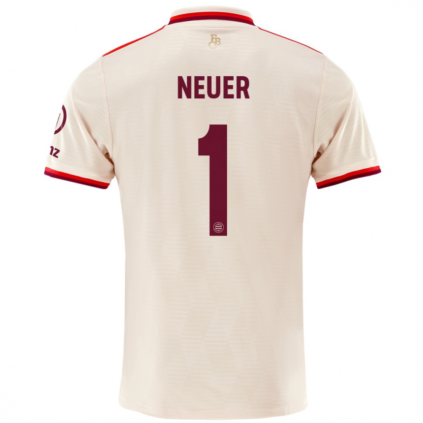 Férfi Labdarúgás Manuel Neuer #1 Vászon Harmadik Számú Jersey 2024/25 Mez Póló Ing