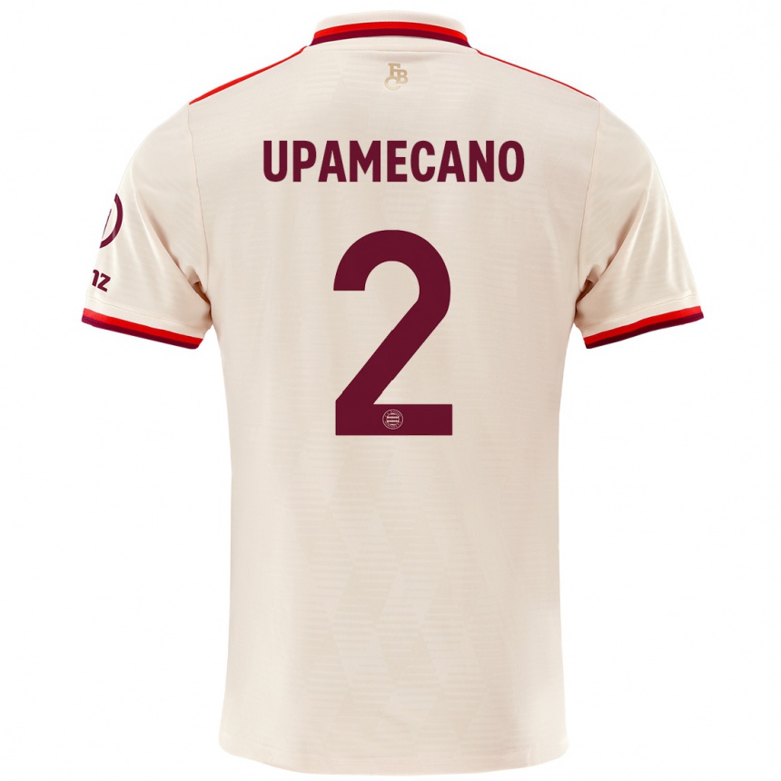 Férfi Labdarúgás Dayot Upamecano #2 Vászon Harmadik Számú Jersey 2024/25 Mez Póló Ing