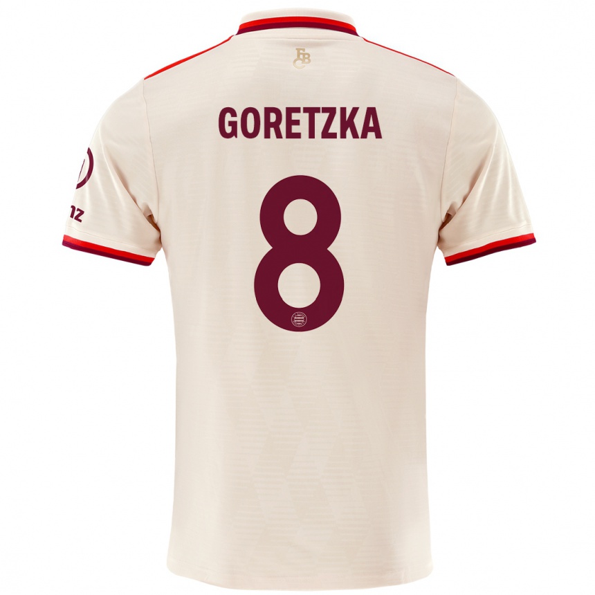 Férfi Labdarúgás Leon Goretzka #8 Vászon Harmadik Számú Jersey 2024/25 Mez Póló Ing