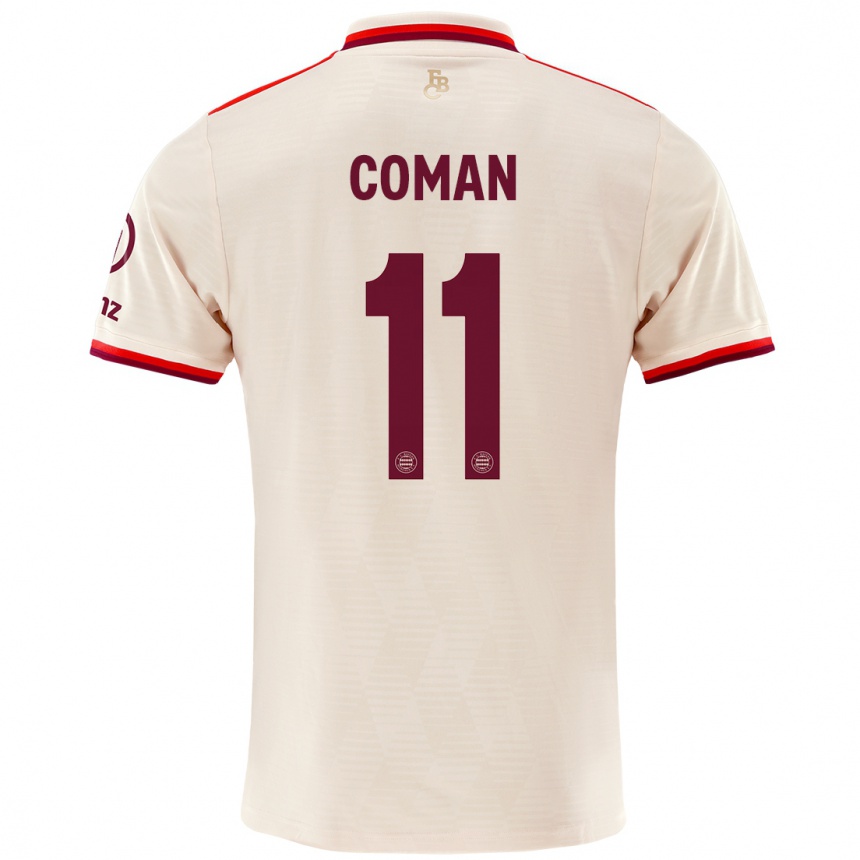 Férfi Labdarúgás Kingsley Coman #11 Vászon Harmadik Számú Jersey 2024/25 Mez Póló Ing