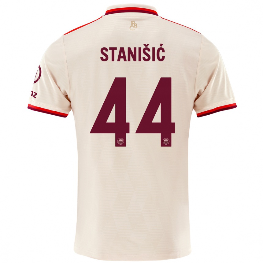 Férfi Labdarúgás Josip Stanisic #44 Vászon Harmadik Számú Jersey 2024/25 Mez Póló Ing