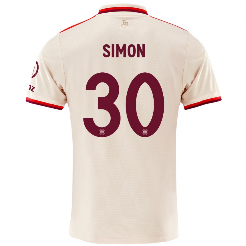 Férfi Labdarúgás Carolin Simon #30 Vászon Harmadik Számú Jersey 2024/25 Mez Póló Ing