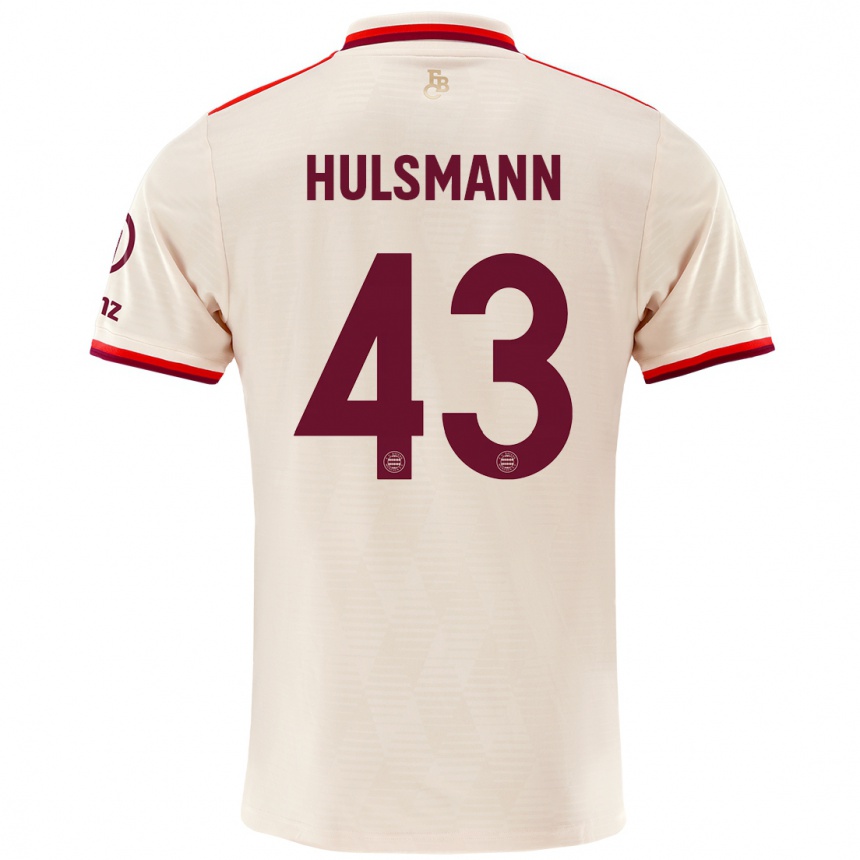 Férfi Labdarúgás Tom Hulsmann #43 Vászon Harmadik Számú Jersey 2024/25 Mez Póló Ing