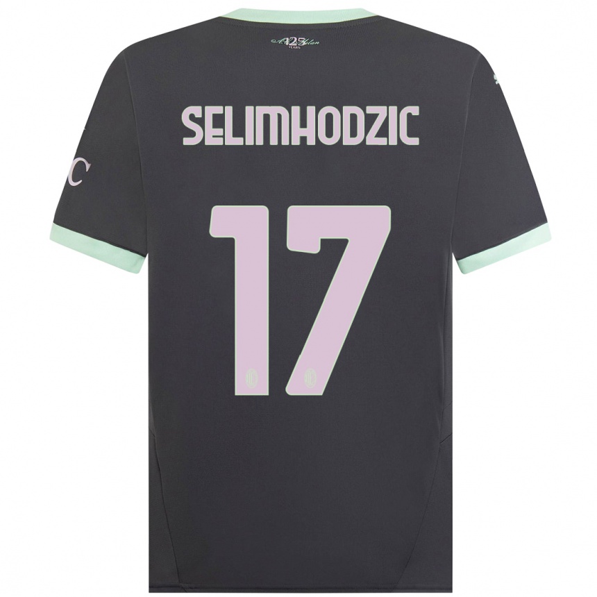 Férfi Labdarúgás Noa Selimhodzic #17 Szürke Harmadik Számú Jersey 2024/25 Mez Póló Ing