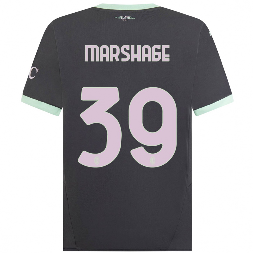 Férfi Labdarúgás Wilgot Marshage #39 Szürke Harmadik Számú Jersey 2024/25 Mez Póló Ing