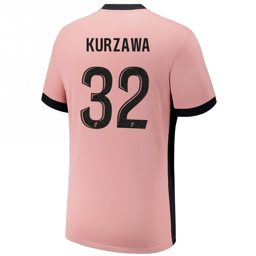 Férfi Labdarúgás Layvin Kurzawa #32 Rozsda Rózsaszín Harmadik Számú Jersey 2024/25 Mez Póló Ing