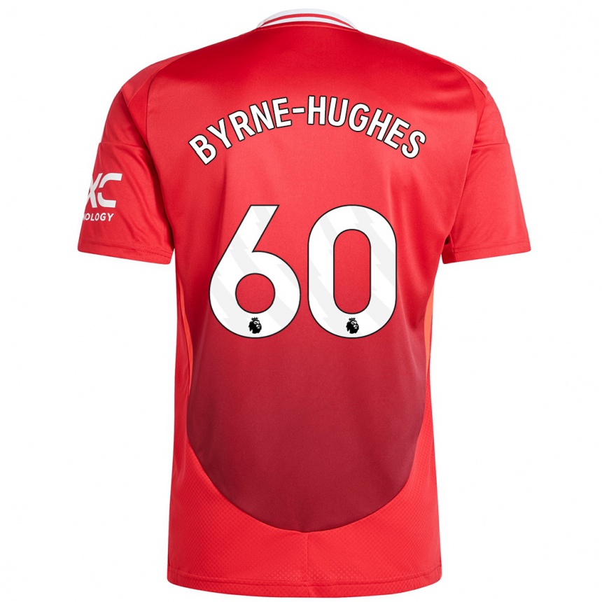 Női Labdarúgás Cameron Byrne-Hughes #60 Élénkpiros Hazai Jersey 2024/25 Mez Póló Ing