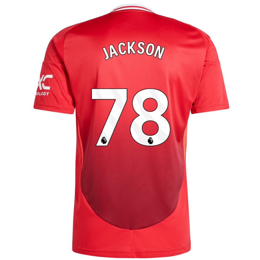 Női Labdarúgás Louis Jackson #78 Élénkpiros Hazai Jersey 2024/25 Mez Póló Ing