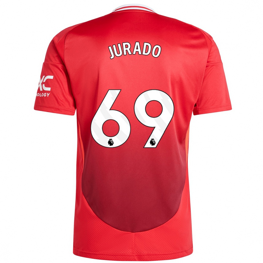 Női Labdarúgás Marc Jurado #69 Élénkpiros Hazai Jersey 2024/25 Mez Póló Ing