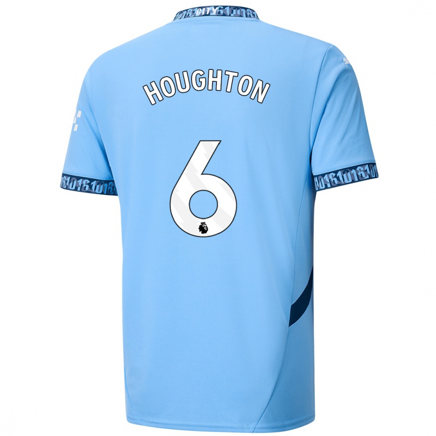 Női Labdarúgás Steph Houghton #6 Sötétkék Hazai Jersey 2024/25 Mez Póló Ing