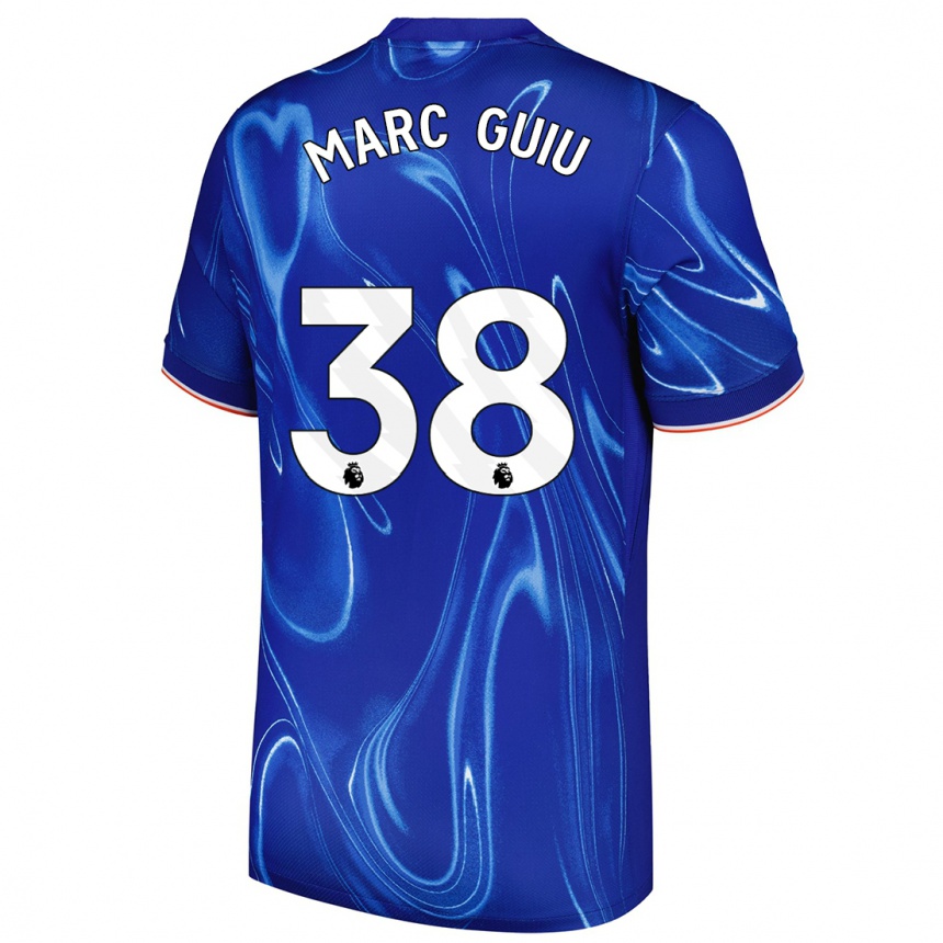 Női Labdarúgás Marc Guiu #38 Kék Fehér Hazai Jersey 2024/25 Mez Póló Ing