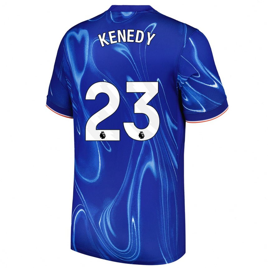 Női Labdarúgás Robert Kenedy #23 Kék Fehér Hazai Jersey 2024/25 Mez Póló Ing