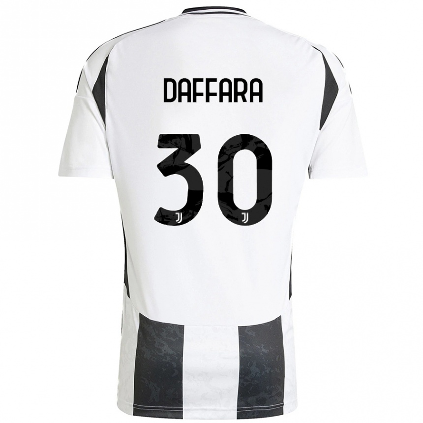 Női Labdarúgás Giovanni Daffara #30 Fehér Fekete Hazai Jersey 2024/25 Mez Póló Ing