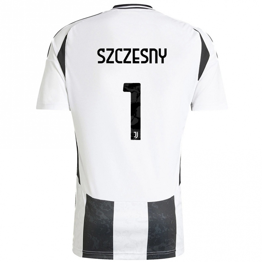 Női Labdarúgás Wojciech Szczesny #1 Fehér Fekete Hazai Jersey 2024/25 Mez Póló Ing