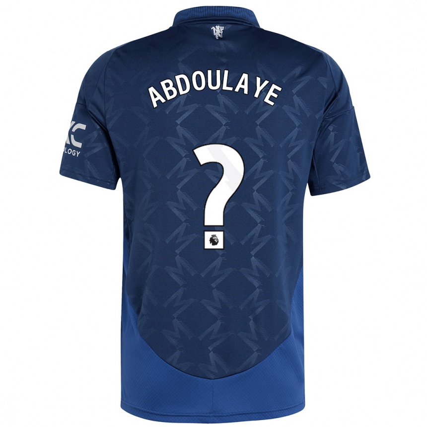 Női Labdarúgás Douka Abdoulaye #0 Indigó Idegenbeli Jersey 2024/25 Mez Póló Ing