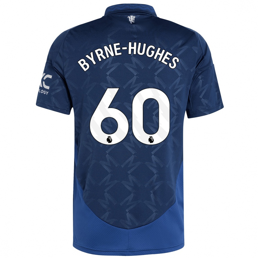 Női Labdarúgás Cameron Byrne-Hughes #60 Indigó Idegenbeli Jersey 2024/25 Mez Póló Ing