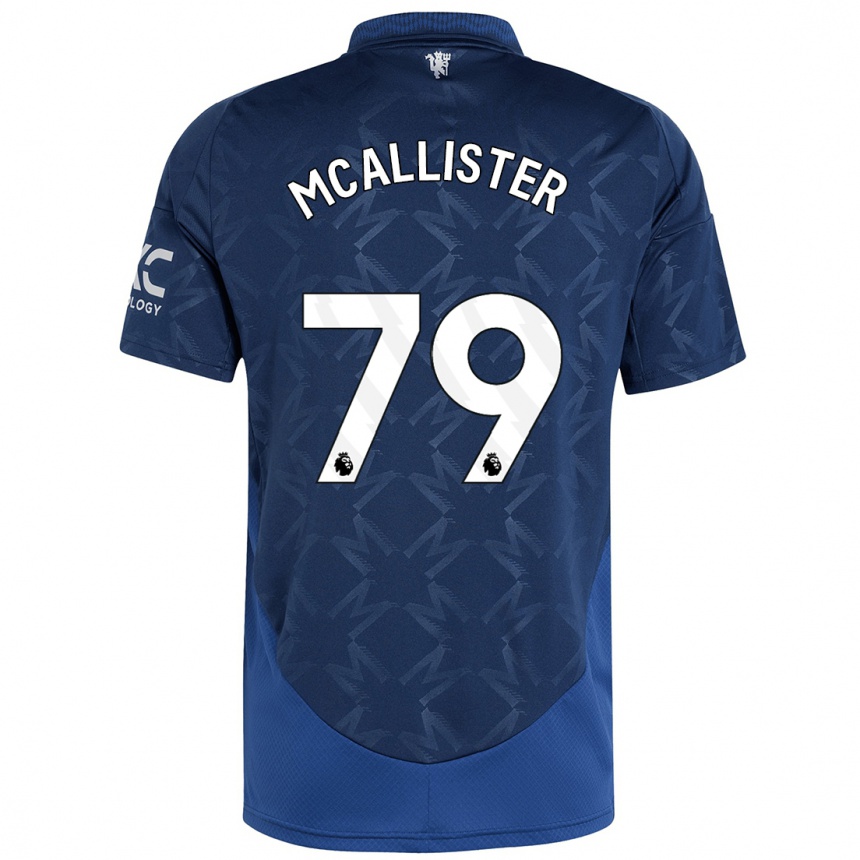 Női Labdarúgás Finley Mcallister #79 Indigó Idegenbeli Jersey 2024/25 Mez Póló Ing