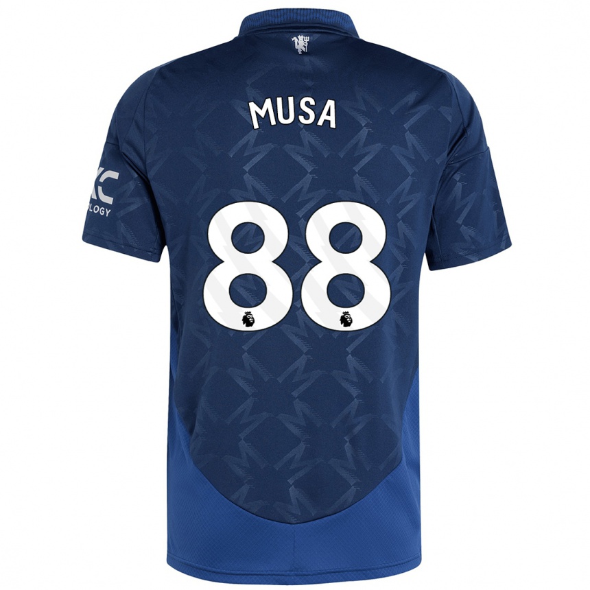 Női Labdarúgás Victor Musa #88 Indigó Idegenbeli Jersey 2024/25 Mez Póló Ing