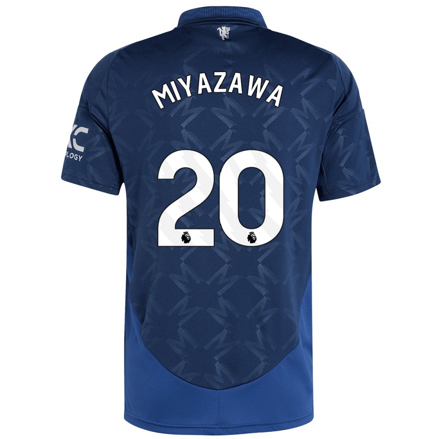 Női Labdarúgás Hinata Miyazawa #20 Indigó Idegenbeli Jersey 2024/25 Mez Póló Ing