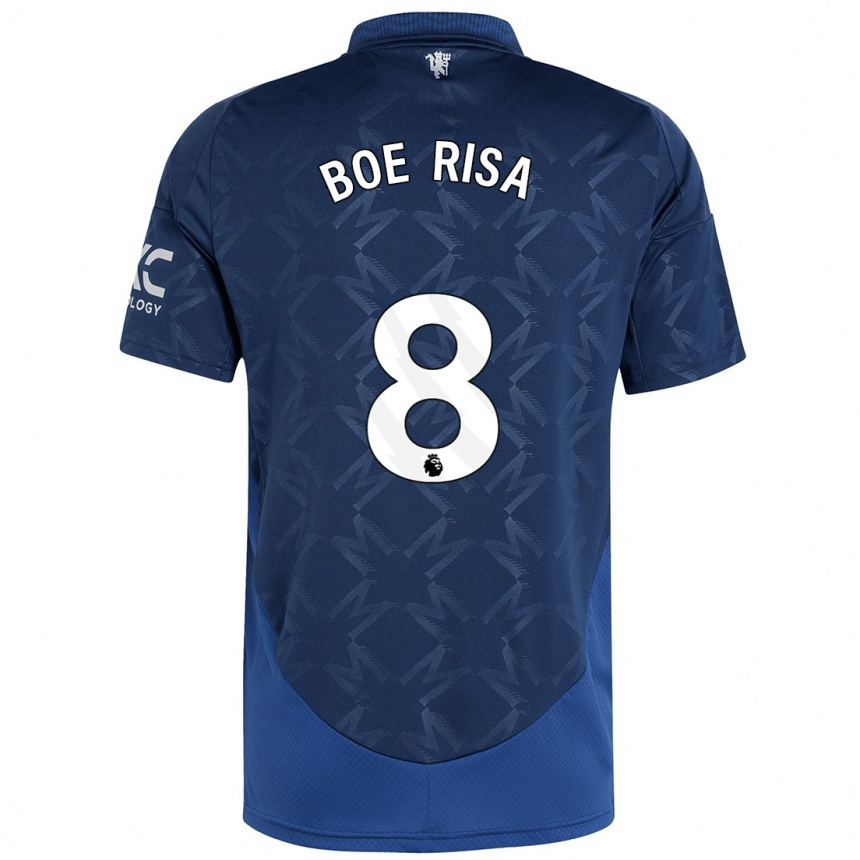 Női Labdarúgás Vilde Boe Risa #8 Indigó Idegenbeli Jersey 2024/25 Mez Póló Ing