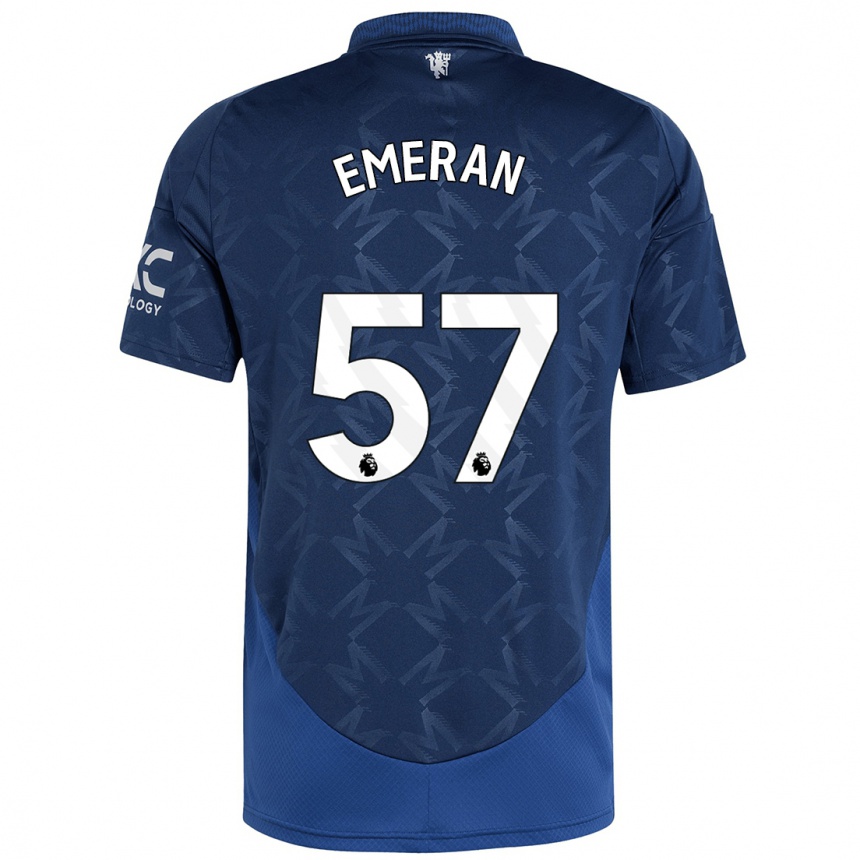 Női Labdarúgás Noam Emeran #57 Indigó Idegenbeli Jersey 2024/25 Mez Póló Ing