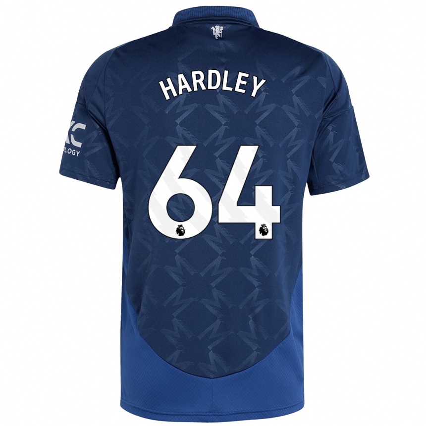 Női Labdarúgás Bjorn Hardley #64 Indigó Idegenbeli Jersey 2024/25 Mez Póló Ing