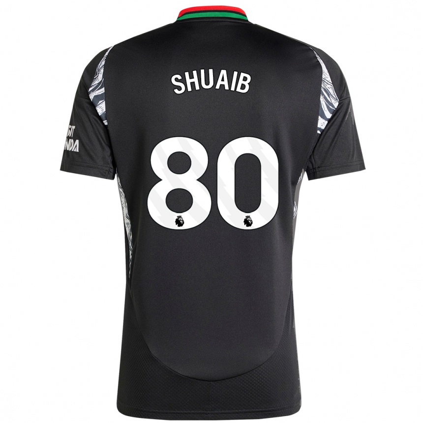 Női Labdarúgás Zac Shuaib #80 Fekete Idegenbeli Jersey 2024/25 Mez Póló Ing