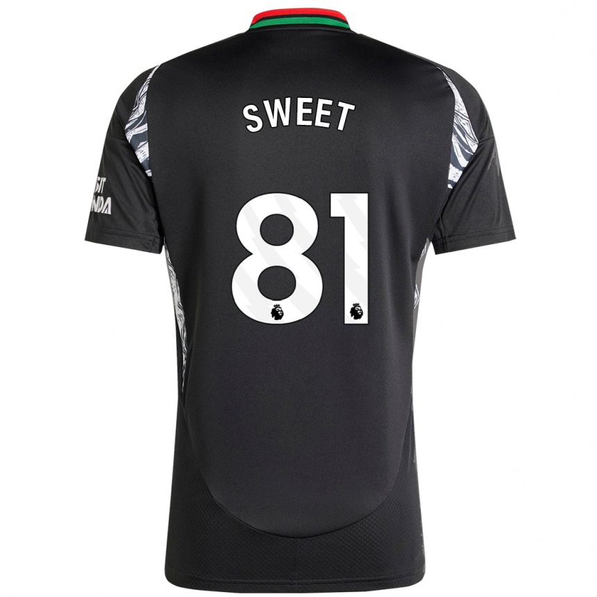 Női Labdarúgás Will Sweet #81 Fekete Idegenbeli Jersey 2024/25 Mez Póló Ing